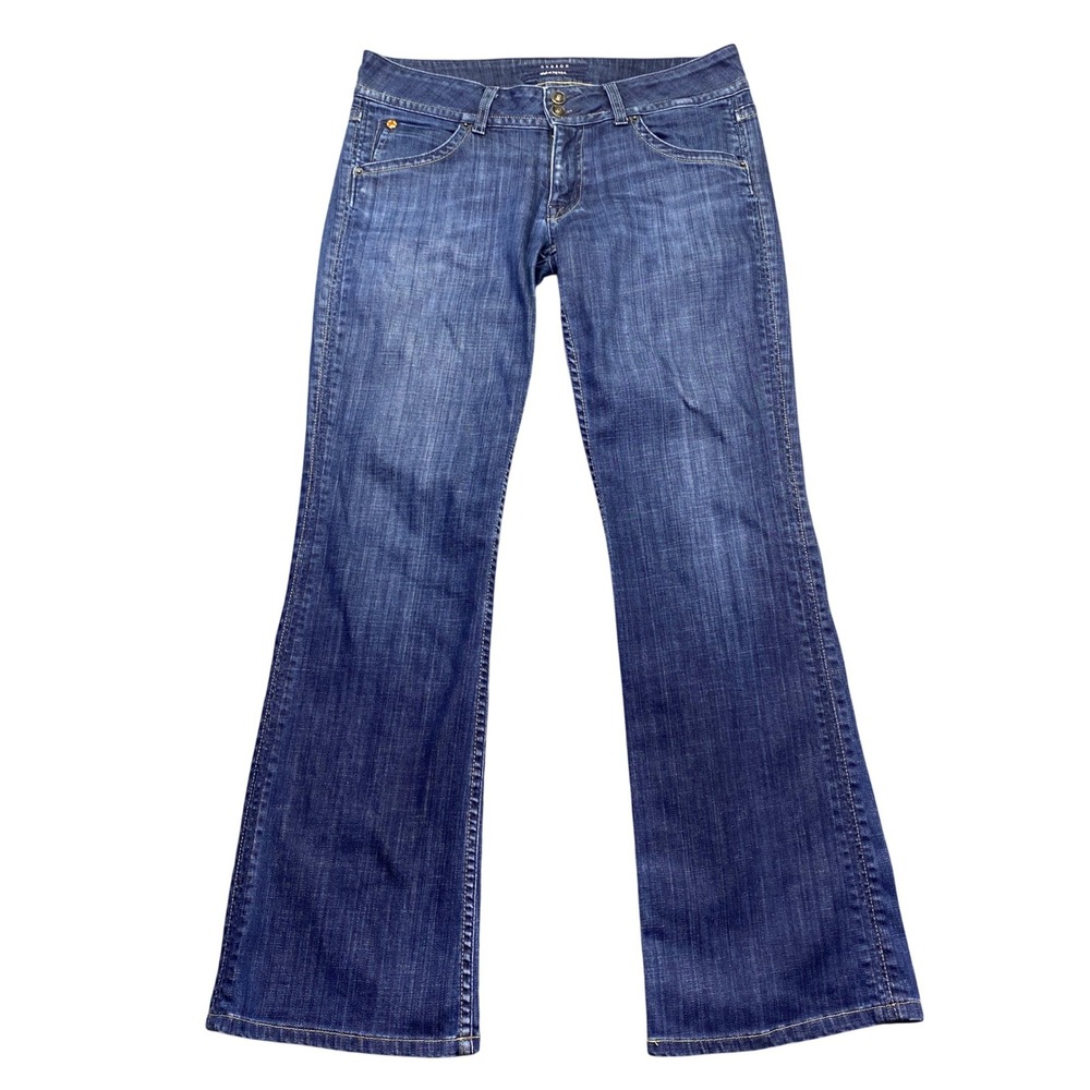 Hudson Beth Baby Bootcut Jeans Dark Wash Low Rise Flap Pocket Size 30 USA Made